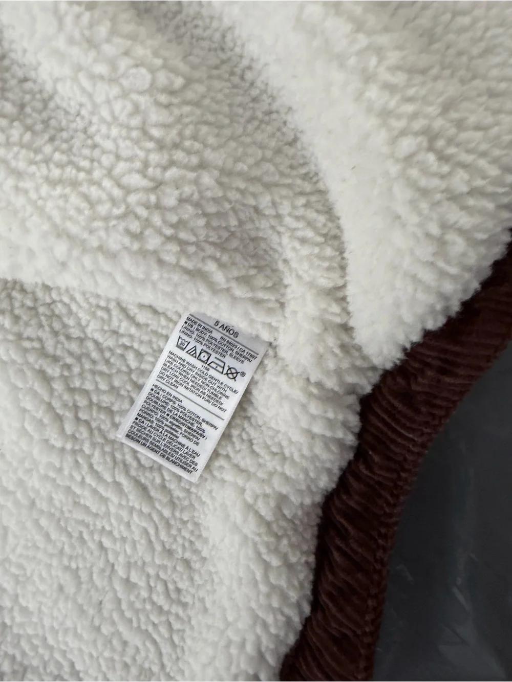 Old Navy Kids Brown Corduroy Sherpa Jacket